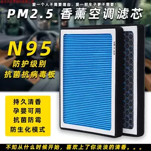 Car Air Conditioning Fragrance Filter Pm2.5 Air Conditioning Filter Element N95 Anti-Smog Deodorizing Activated Carbon Car Air Conditioning Filter