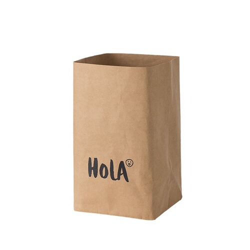 Tingmo washable kraft paper storage bag square bottom bag packaging bag paper bag printable gift refrigerator kitchen bedroom