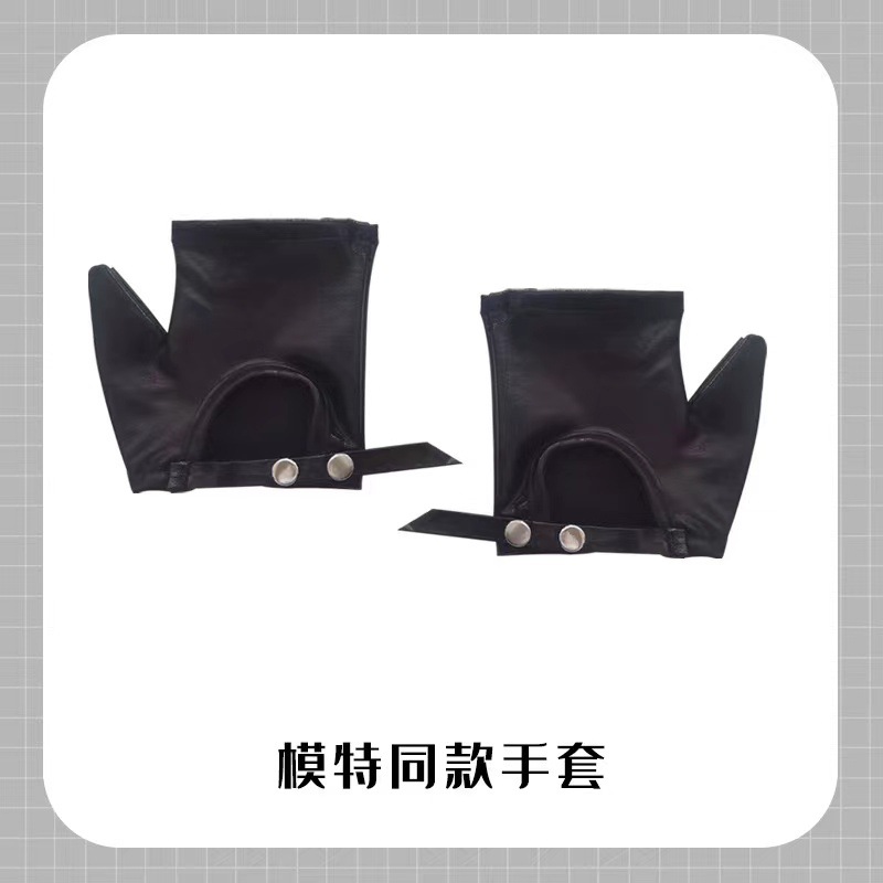 Concealed button gloves