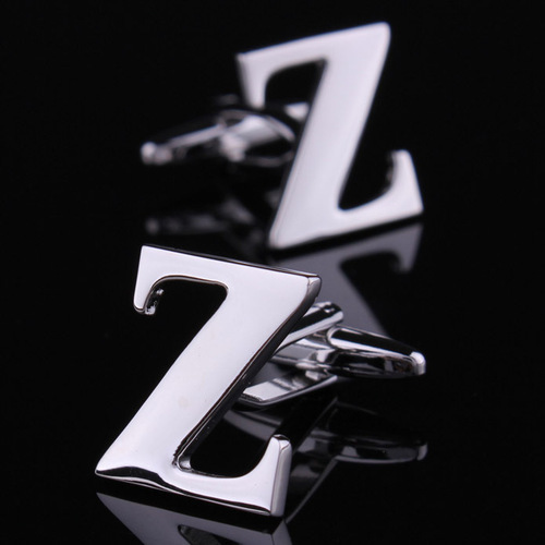 Letter cufflinks, cuffpins, French cufflinks, men's cufflinks, cuffpins, gift box cuffpins