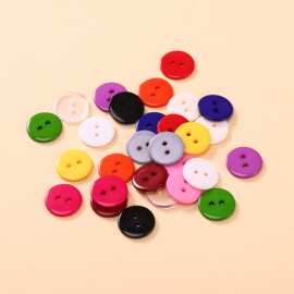 彩色两眼面包扣衬衫内衣纽扣圆形树脂手缝扣子西装外套钮扣大衣扣