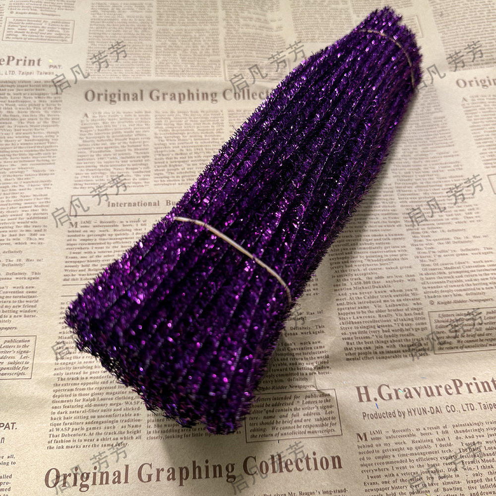 Cebolla de oro colorido DIY palo torcido brillante palo torcido colorido cebolla de oro raíz del pelo nieve fría Wei flor Accesorios