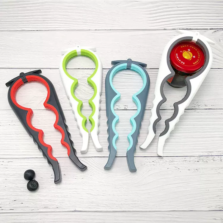 亚马逊家用四合1开罐器 罐头瓶盖拧盖器 多用途厨房开瓶开盖神器