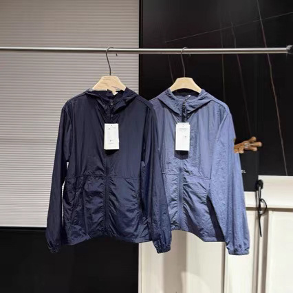D70102 Spring and Autumn Sports Windbreaker Men's Loose Thin Hooded Jacket Northern Casual Outerwear Boutique Quality