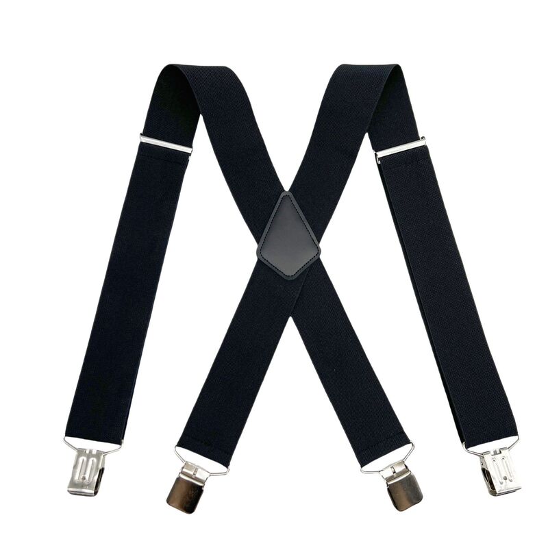 Cross-border source X type 5CM adult men's strap clip elastic elastic men's straps men's trousers suspenders