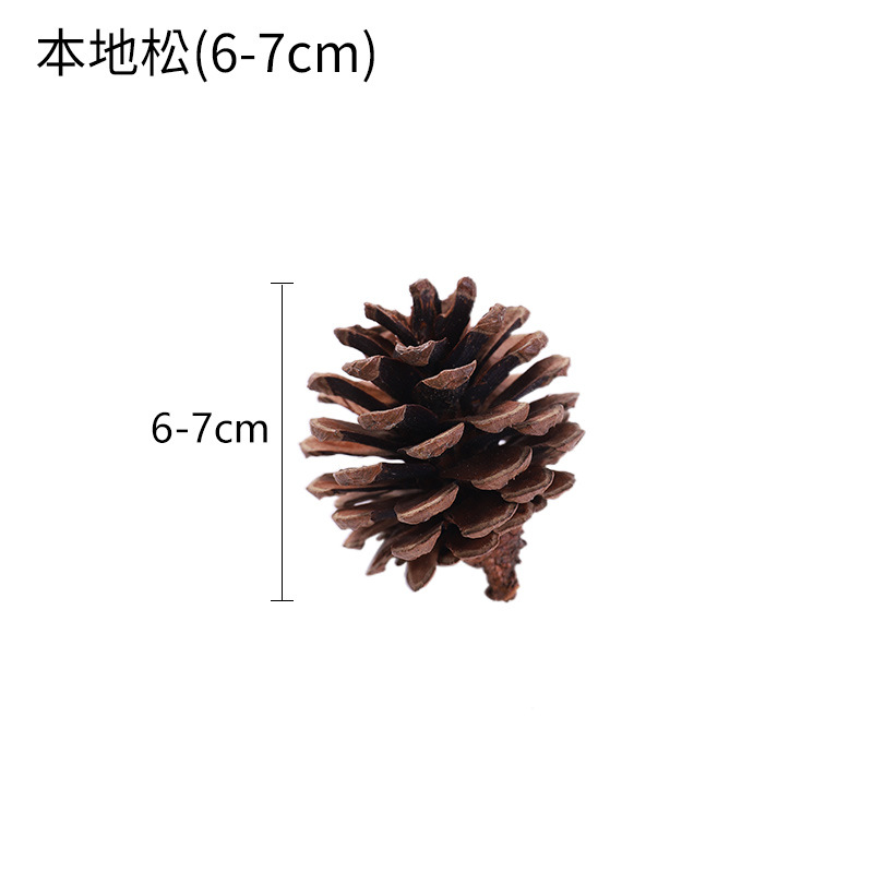 Navidad natural Pino cono árbol de Navidad colgante decoración de vacaciones colgante de Navidad accesorios de tiro guirnalda decoración al por mayor