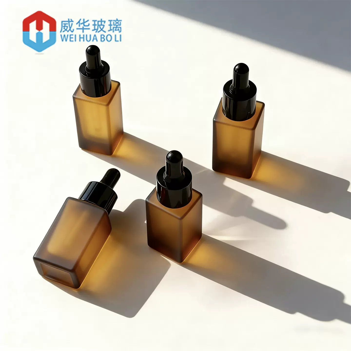 高档精油瓶5ml玻璃滴管瓶15ml小样精华液瓶四方玻璃滴管分装瓶