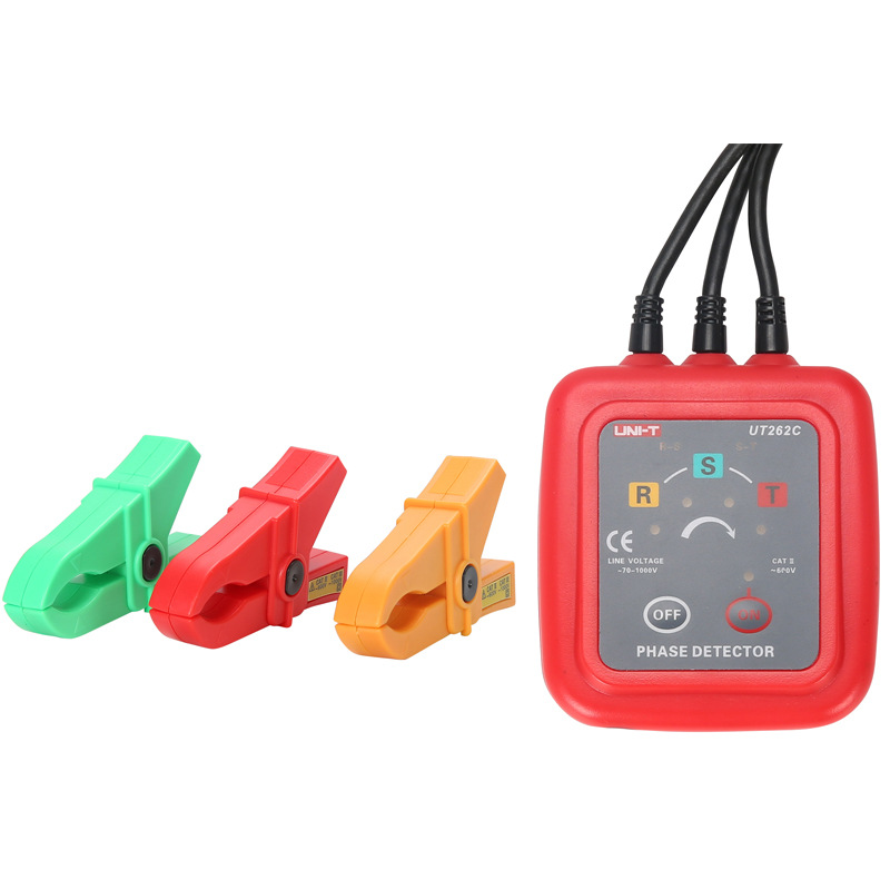 优利德UT262A/UT262C 非接触检相器相位检测仪 钳形感应式相序表