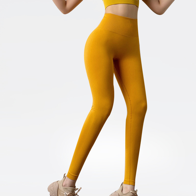 YWBIN pantalones de yoga de cintura alta de las mujeres de levantamiento de cadera deportes apretados de secado rápido transpirable desgaste exterior vientre contracción melocotón cadera pantalones de fitness