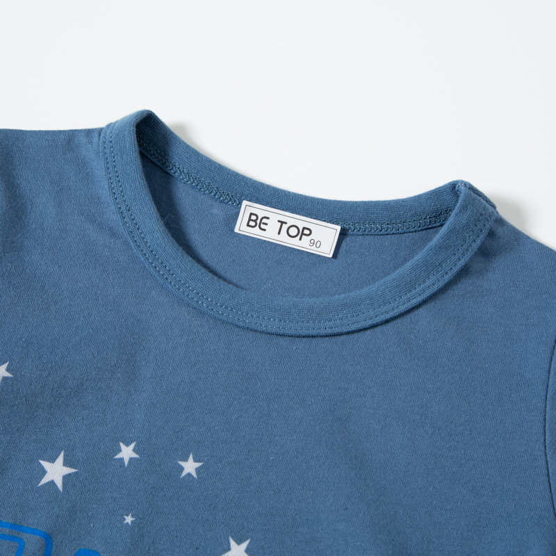 2024 nuevos niños de media manga de dibujos animados dinosaurio de algodón de manga corta para niños camiseta Bebé Ropa para niños al por mayor entrega de una sola pieza