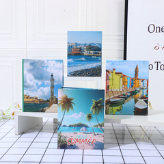 Qimei New Product 4R6 inch 100 sheets Insert Photo Album European Scenery Cover Children's Photo Album Wholesale Cross-Border