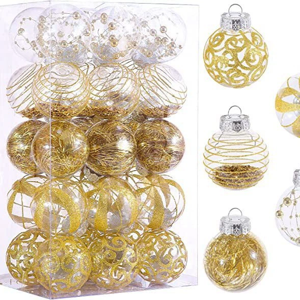 Christmas decorations, painted transparent set, pendant, (Cross-border trading), Birthday gift