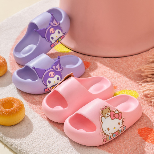 Sanrio Children's Summer  New Medium Kids EVA Soft Sole Home Slippers for Outdoor Wear Beach Shoes