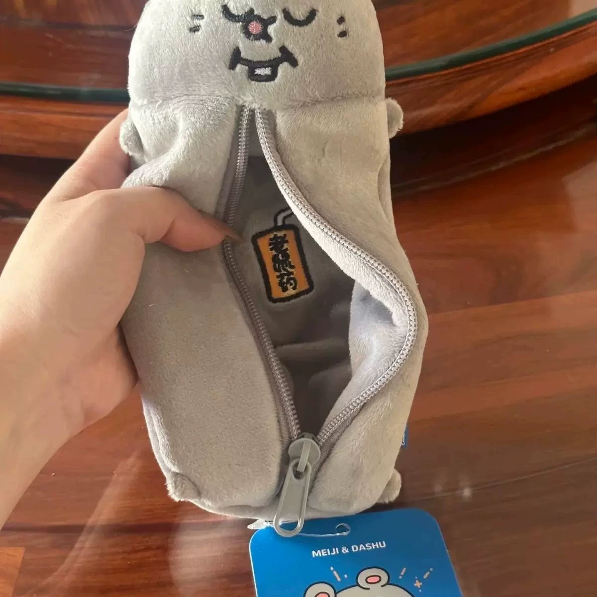 Плюшовый высококачественный симпатичный просторный пенал