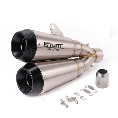 10R Z900 Cbr1000 Ninja: Exhaust pipe - stainless-steel-dual-outlet