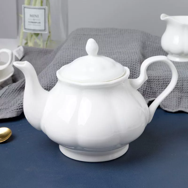 Jingdezhen British Ceramics Coffee Cup Cup Set Pure White Creative Bone Porcelain Coffee Cup Cup Set Bone Porcelain Milk Pot