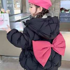 韩系女童2025冬装女童羽绒棉服加厚韩版棉衣新款儿童宝宝洋气上衣