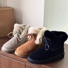 经典加绒加厚保暖休闲短筒懒人毛毛鞋防寒短靴冬澳洲纯羊毛雪地靴