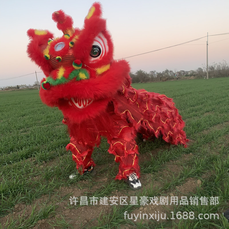 南狮舞狮头全套北狮道具醒狮仿澳洲全羊毛醒狮醒狮道具厂家批发-阿里巴巴