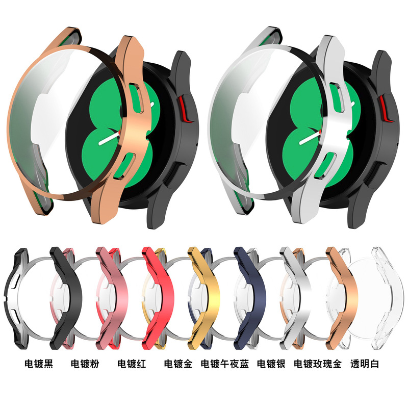 For Samsung Galaxy Watch FE Protective Case Samsung FE Watch Electroplated Full Cover Watch4 Soft Glue