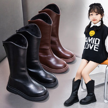 女童靴子韓版時尚兒童馬丁靴2022秋季新款公主長筒靴短靴一件代發