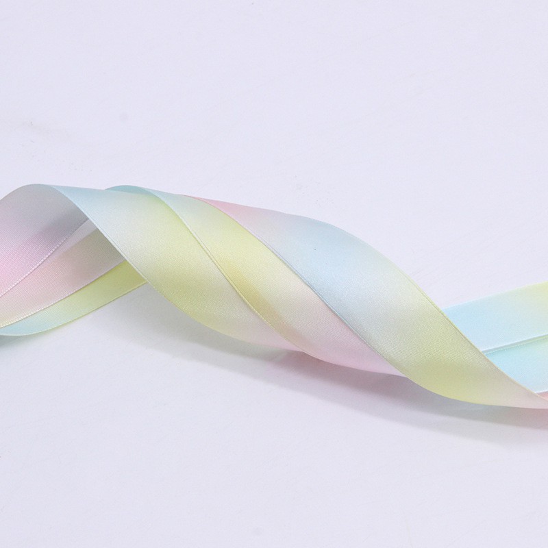 2.5cm cintas coloridas caramelos bocadillos envases de cintas hechas a mano flores pastel regalo cinta de vendaje