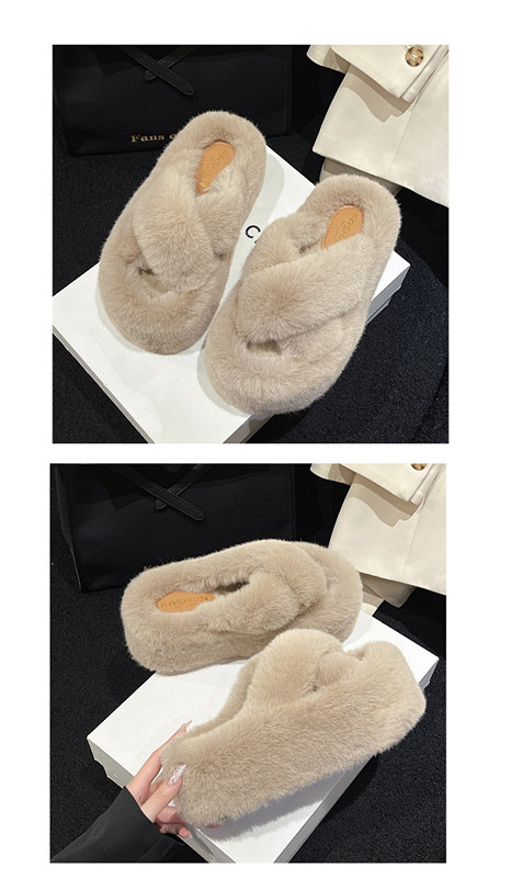 Stylish Women's Maomao Slippers With Thick Sole For Autumn Winter_voghion.com
