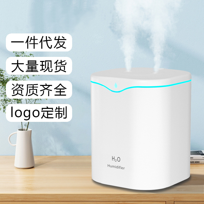 2025跨境爆款2.2LUSB单双喷雾加湿器 创意家用桌面大容量加湿器|undefined