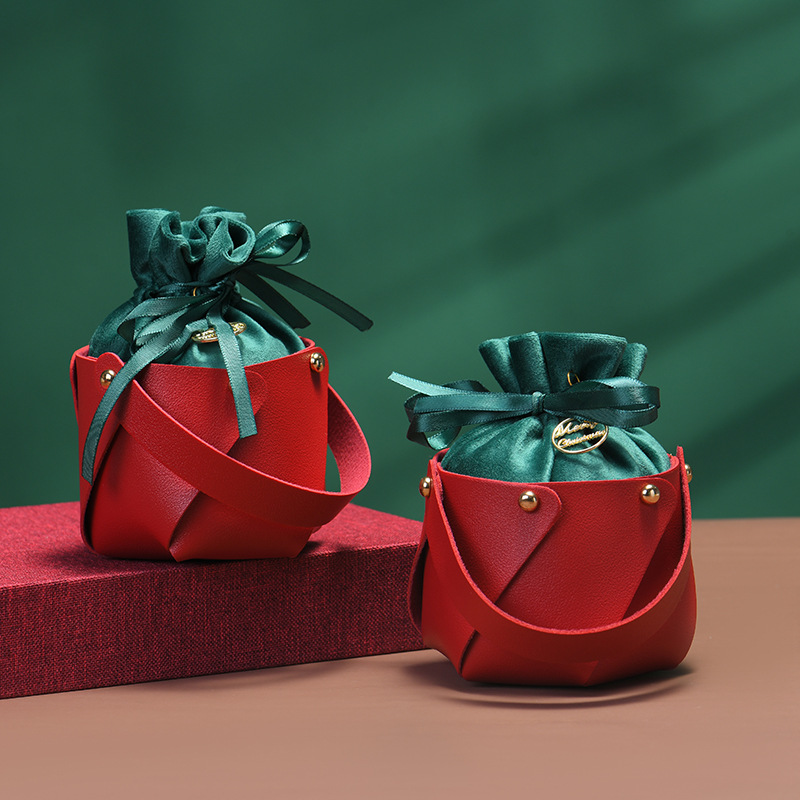 Gift Wrapping Supplies Event & Party Supplies Christmas Solid Color PU Leather Party Gift Wrapping Supplies