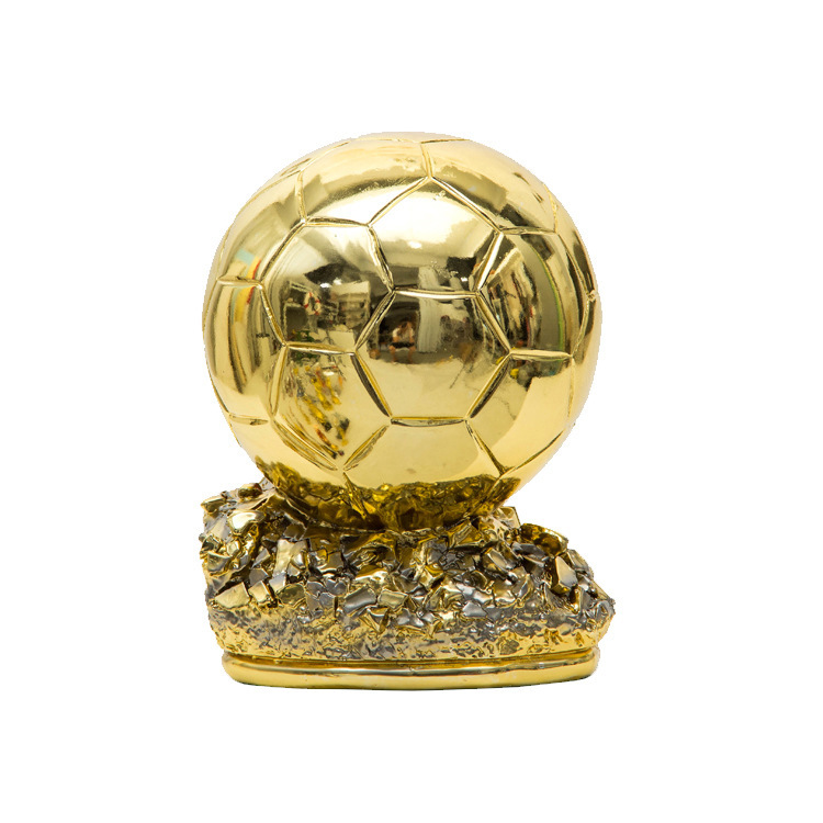 Choice Globo de Oro Trofeo de fútbol trofeo de jugador C Ronaldo Messi decoración de bar de fútbol conmemorativo