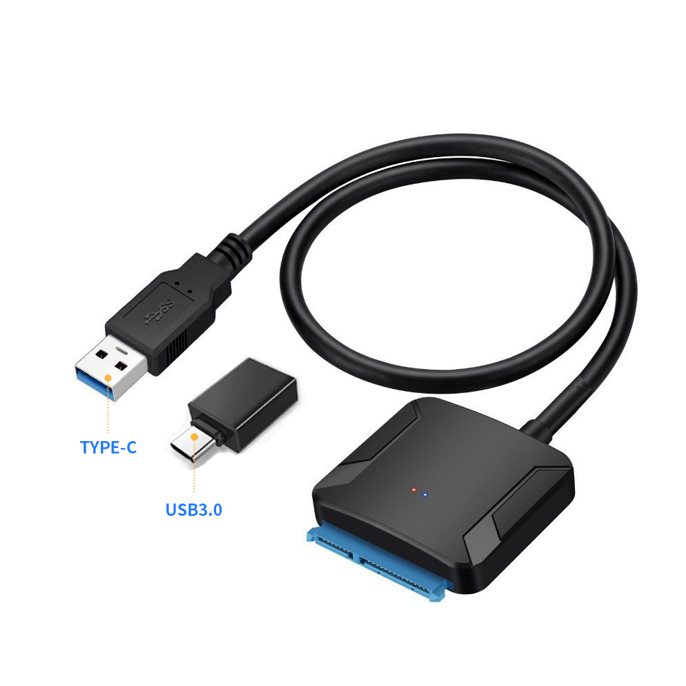 USB3.0 a SATA Transferencia de disco duro Cable de disco fácil 2,5 pulgadas mecánica disco de estado sólido disco duro externo cable de datos