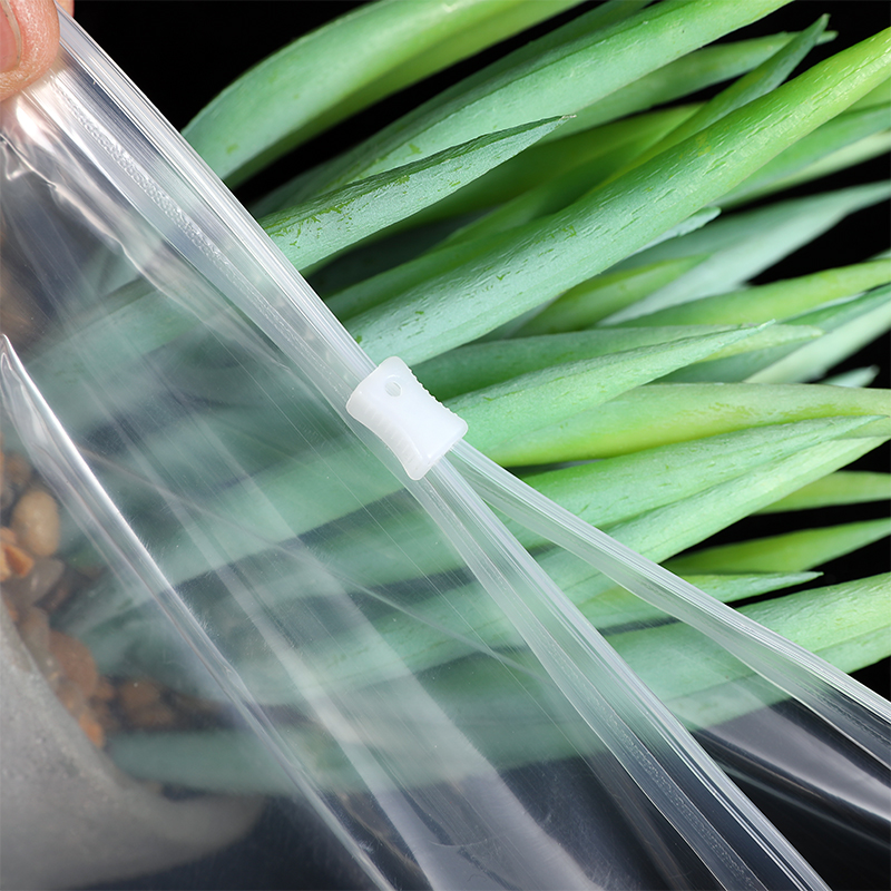 Bolsas de ropa con cremallera, bolsas de ropa transparentes, bolsas de plástico autocierre engrosadas, bolsas de cadena de 10 hilos, almacenamiento de camisas