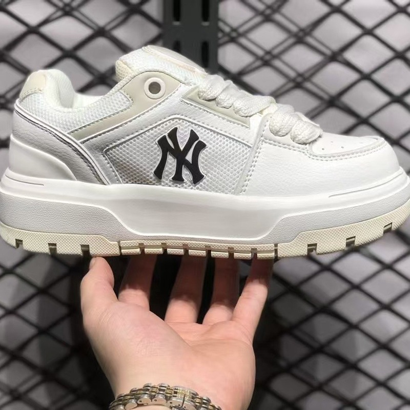 莆田ハイバージョン MLB カップル新入生靴 NY レトロファッションカジュアルスニーカー厚底スポーツシューズ|undefined