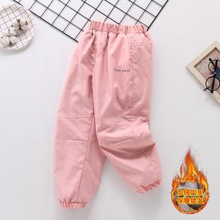 Girls' Fleece Pants Autumn and Winter 2025 New Kidsren's Winter Three-Proof Assault Pants for Girls and Older Kidsren's Ski Pants