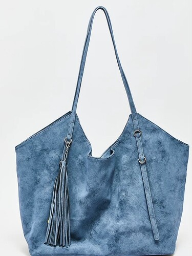 2026 Early Autumn Vintage Calfskin Design Tote Bag, Stylish Loose and Lazy Feeling, Large Capacity Commuter Shoulder Bag