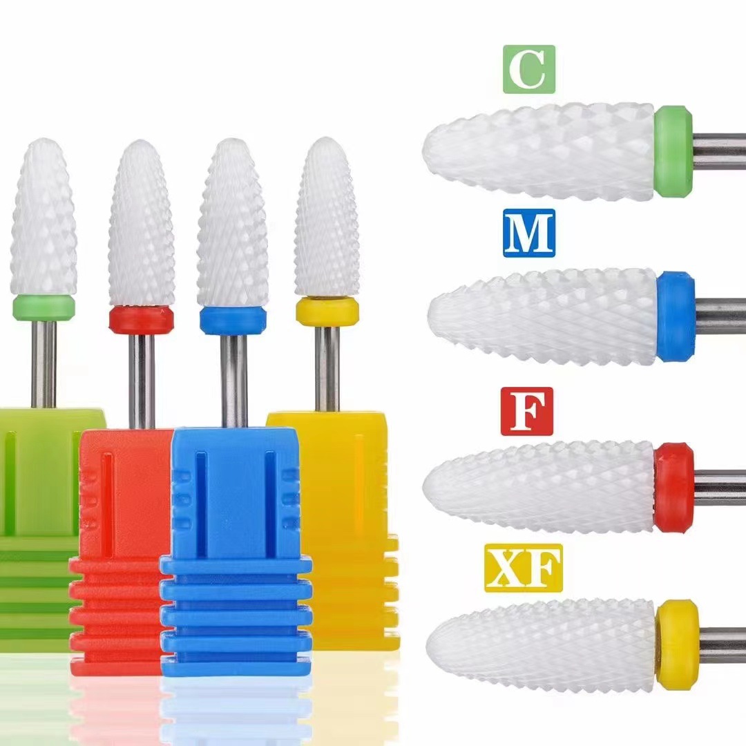 Clavo de alta gama de cerámica de molienda de cabeza de maíz en forma de clavo eléctrico rectificadora accesorios especiales herramienta de cabeza de molienda