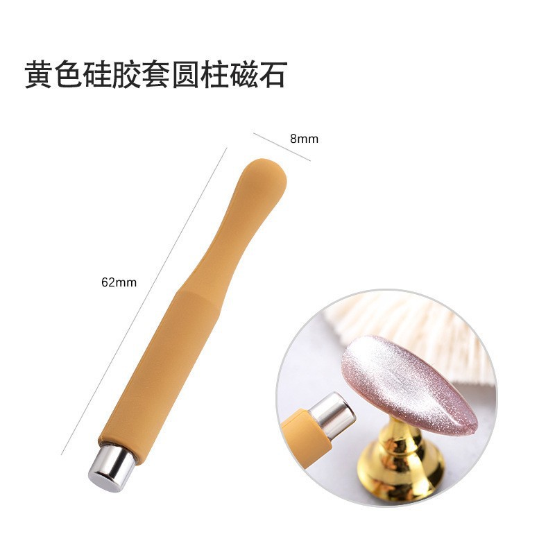 Piedra de absorción de hierro de manicura para usar a mano herramienta de pegamento de nail gran tamaño pequeño para engrosar imán especial de absorción de ojos de gato