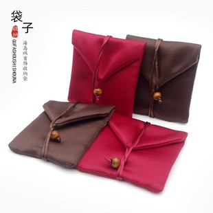 in stock Ancient Heritage Box Flannel Bag Jewelry Bag Jewelry Box Flannel Bag brown Bracelet Storage Bag