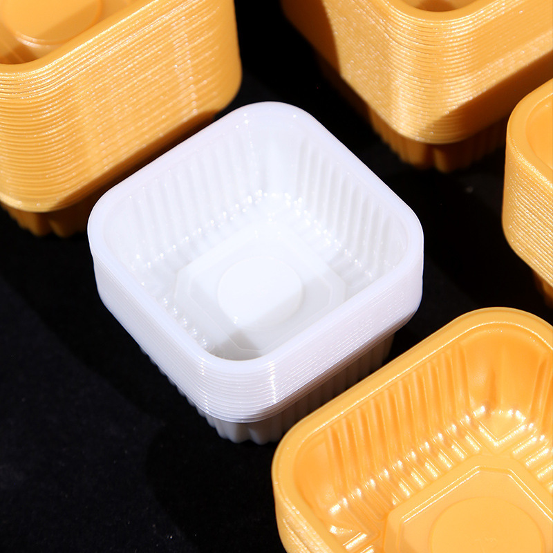 月餅底托円形透明プラスチック托中秋の氷皮月餅包装箱月餅袋内托底托100個|undefined