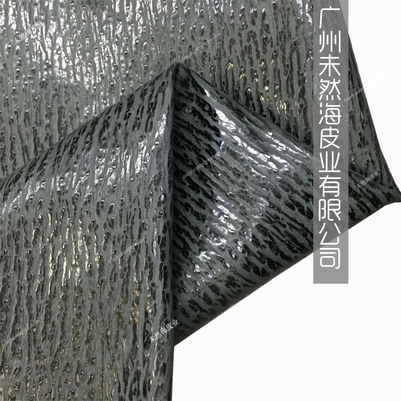 头层牛皮复古油腊鸵鸟纹树皮纹双色牛皮现货