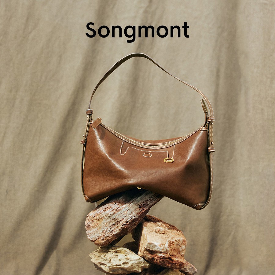 Songmon Yamashita Arimatsu Series Hobo Bag - Vegetable Tanned Cowhide Commuter Underarm Dumpling Bag For Women - Thumbnail 4