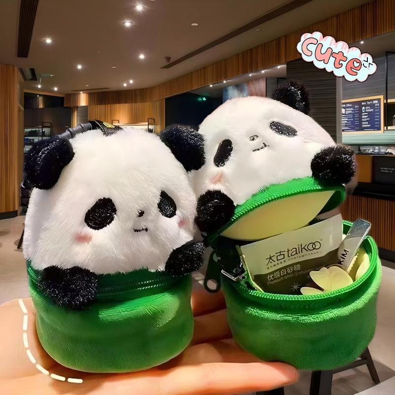 Cross-Border Capibara Panda Coin Purse Keychain Plush Doll Pendant Storage Bag Wholesale Cute Toy Cross-Border Capibara Panda Coin Purse Keychain Plush Doll Pendant Storage Bag Wholesale Cute Toy