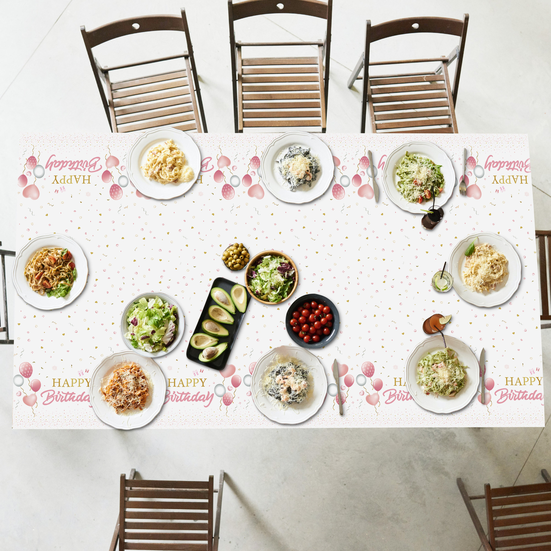 110g Weight Tablecloths Home Textiles & Decor Type Decorative Props Event & Party Supplies 1 Piece Quantity Party Occasion Plastic Material Birthday Festival Letter, Balloon Pattern Birthday Style Birthday Birthday Letter Balloon Plastic Party Decorative Props Tableware 1 Piece 29