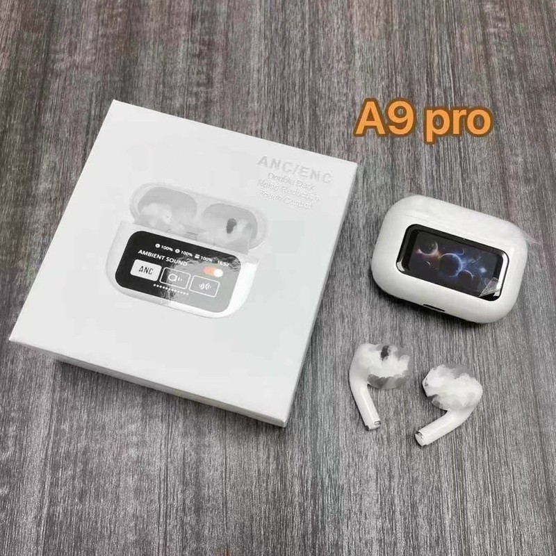 新しい A9pro Bluetooth ヘッドセット第 5 世代インテリジェントノイズリダクション ANC 超長バッテリー寿命多機能カラースクリーンタッチスクリーンヘッドセット|undefined