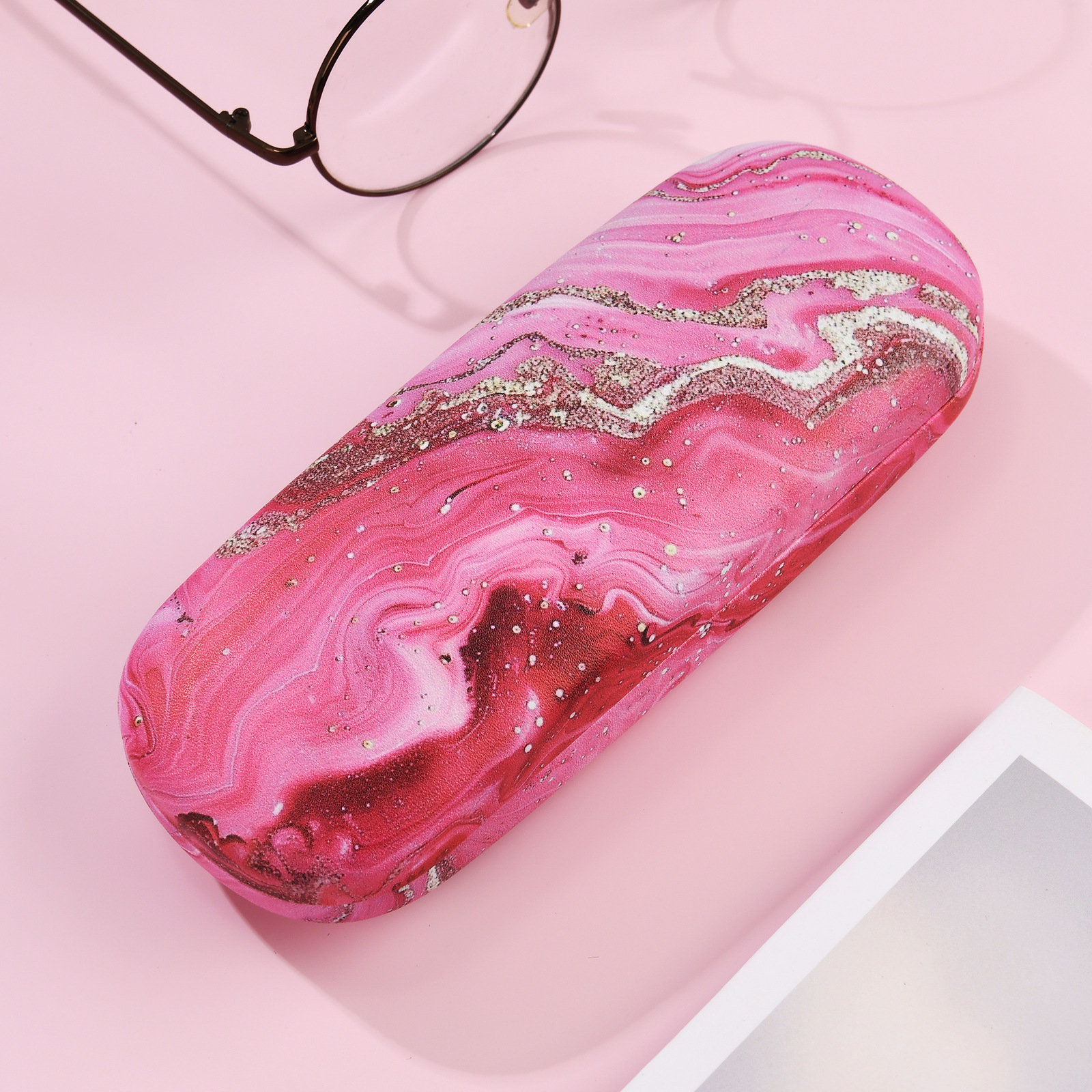 glasses case Classification Simple Style Artistic Colorful Waves PU Unisex Glasses Case