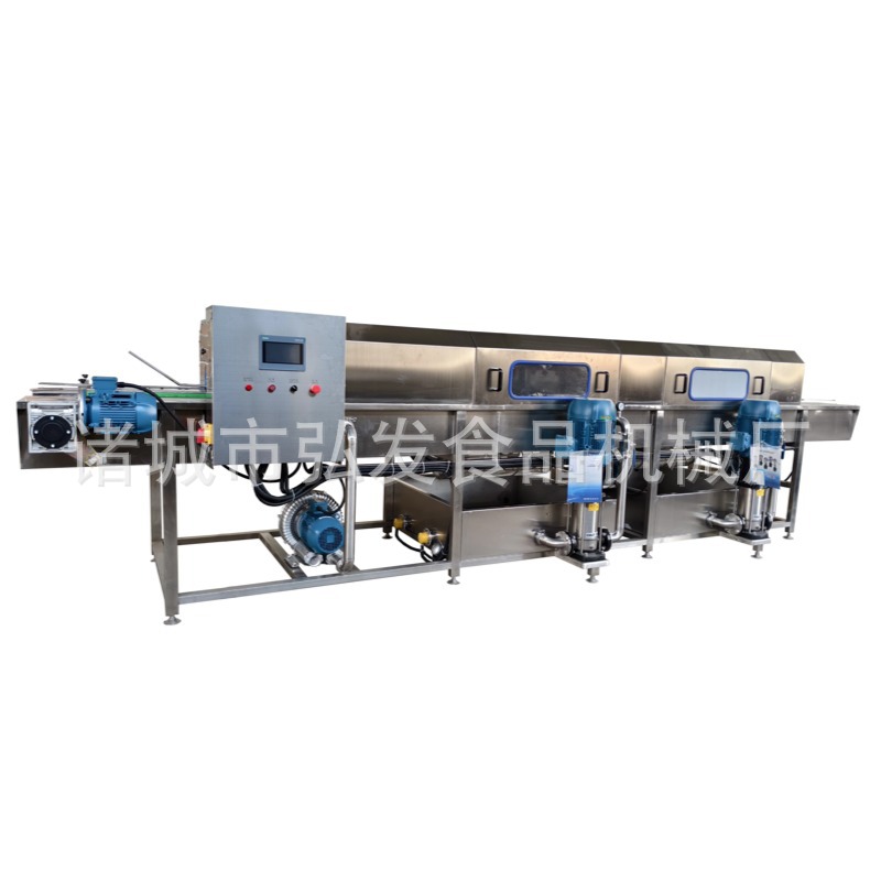 肉串筐去油污洗筐设备 周转箱消毒风干机 塑料筐除油除污流水线