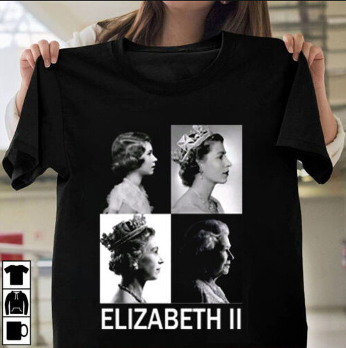 New Queen Elizabeth Ii Uk 1926-2023 British Queen T-Shirt Round Neck
