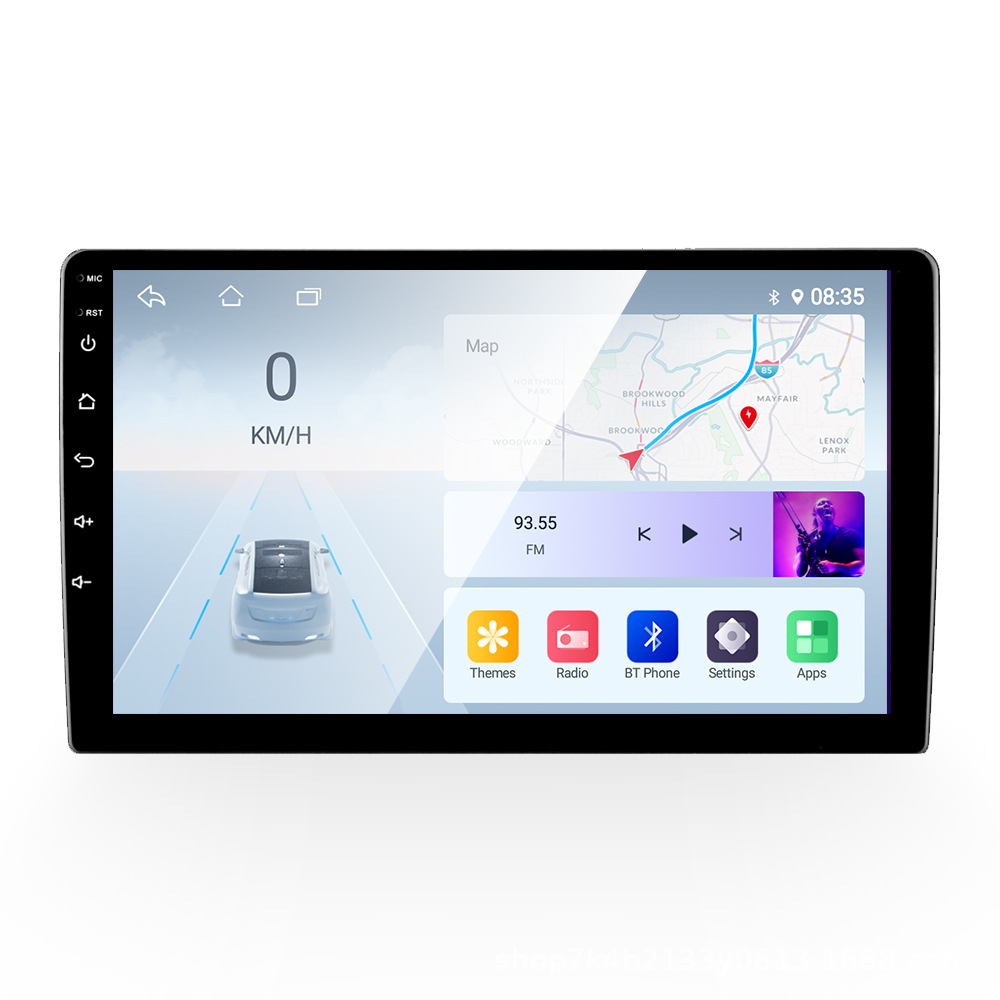 9inch 10inch Universal Android Car Navigation System with GPS, Reverse Camera, Mobile Phone Connectivity, Large Screen, and Central Control Playback