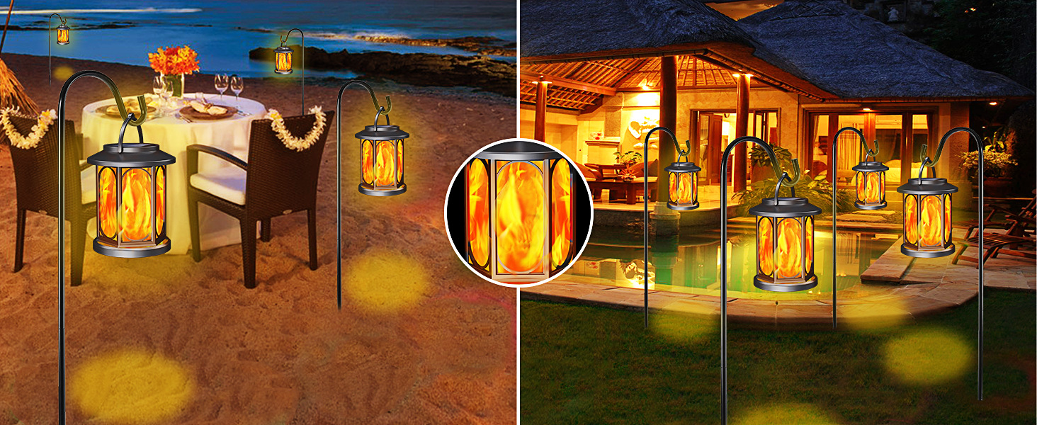 Neu Solar Outdoor Nacht Garten Anhänger Flamme Landschaft Beleuchtung Straße Rasen Licht_voghion.com