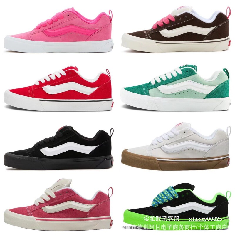 Putian Shoes Vans Knu Skool Sneakers New Style Printed Shoelaces Unisex Loafers Couple Low-Top Casual Shoes Putian Shoes Vans Knu Skool Sneakers New Style Printed Shoelaces Unisex Loafers Couple Low-Top Casual Shoes
